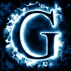 Greenfield Electric LLC logo - Capital G with electricity around the letter